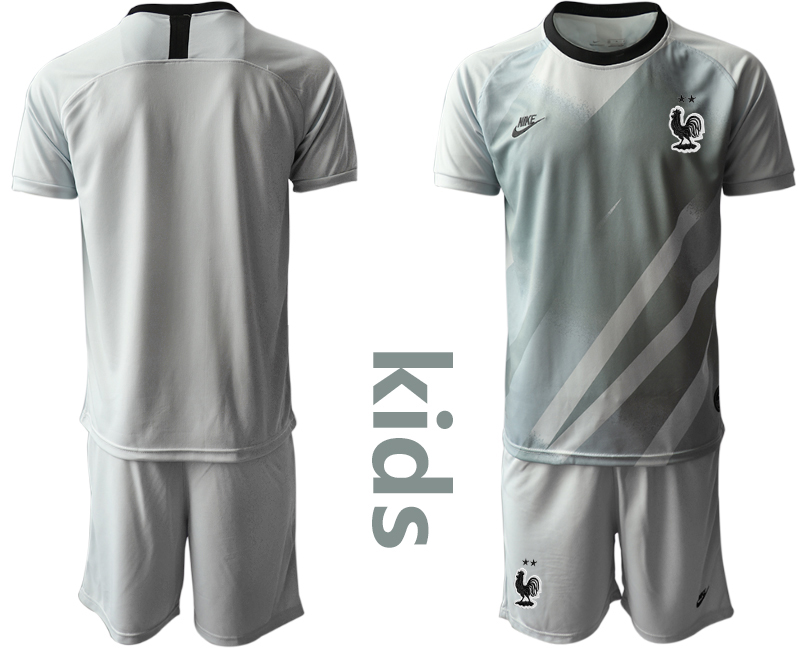 2021 European Cup France gray goalkeeper Youth soccer jerseys